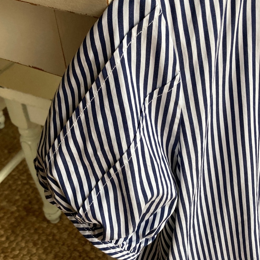 J Crew Delilah Dress in Striped Cotton Poplin. Size Small - Picture 8 of 15
